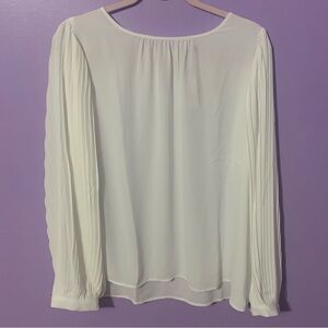 NWT J. Crew Pleated Long Sleeve Blouse